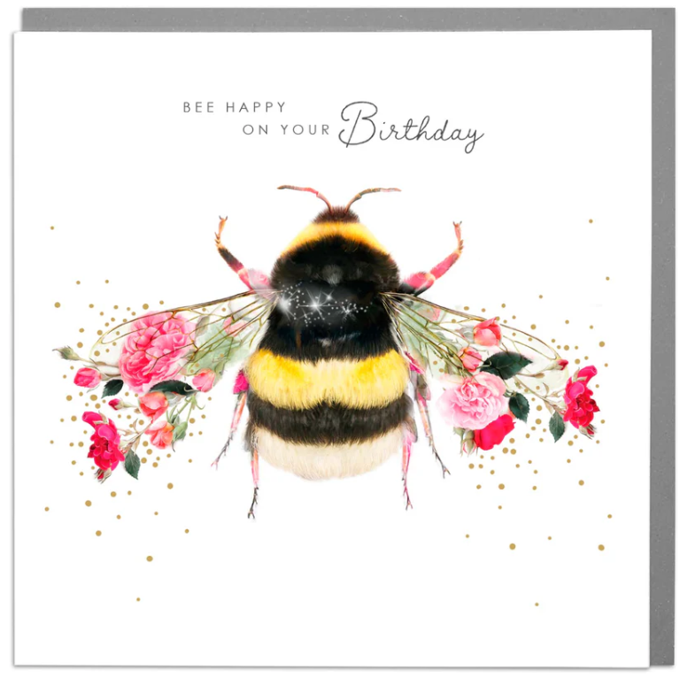 An image of Bee Birthday Card