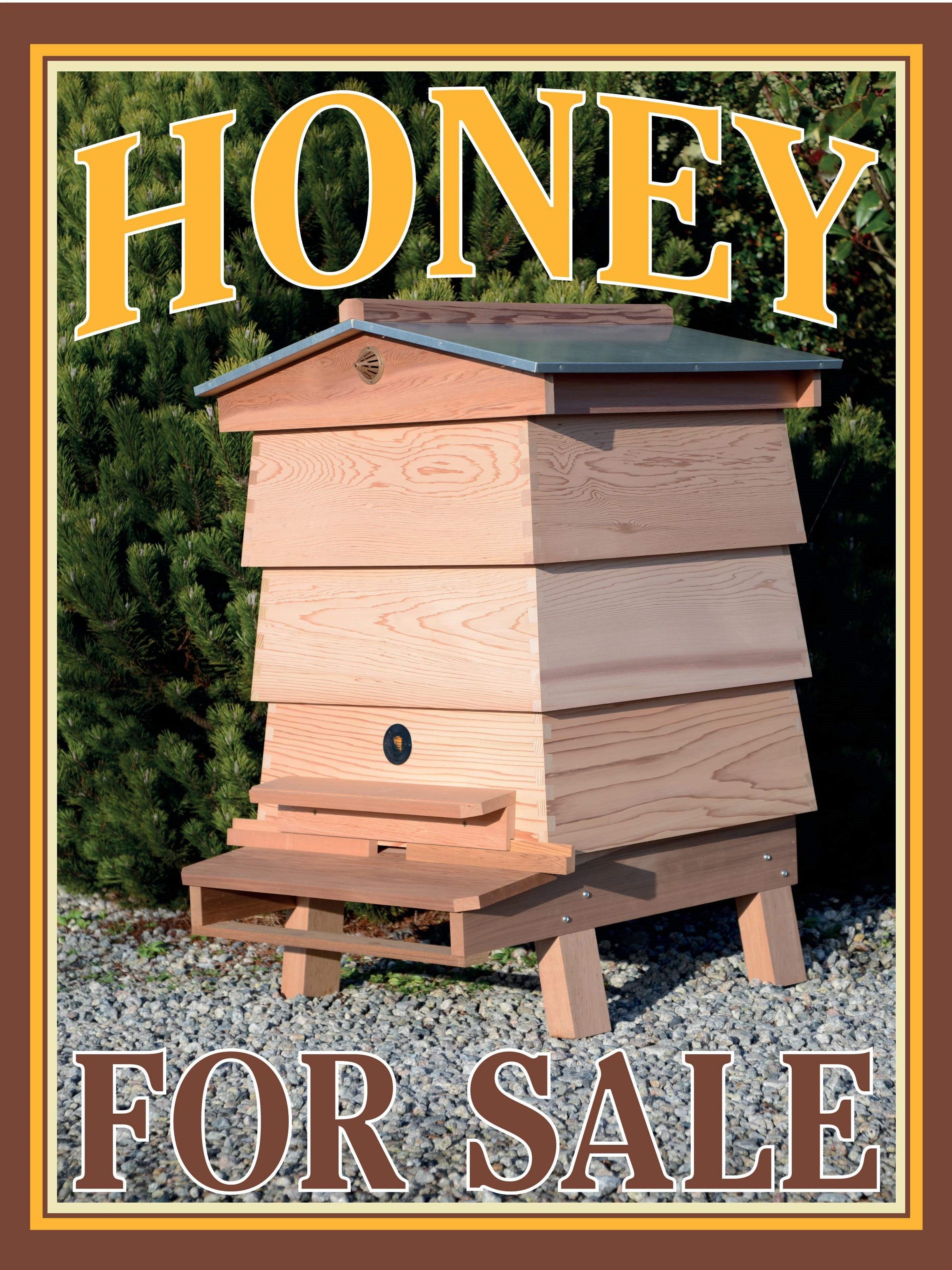 Honey For Sale Metal Sign