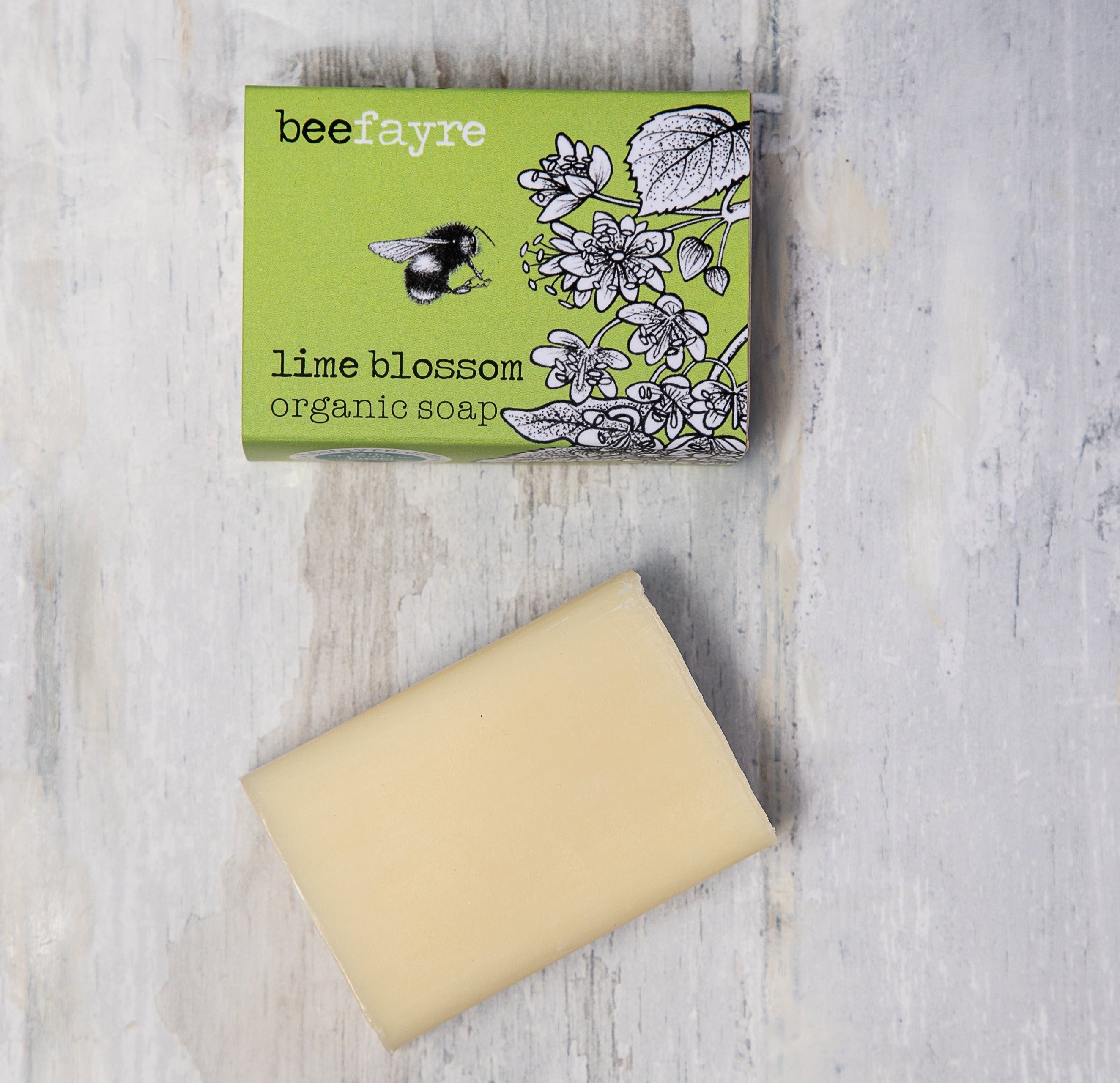 An image of Organic Soap 100g - Lime Blossom