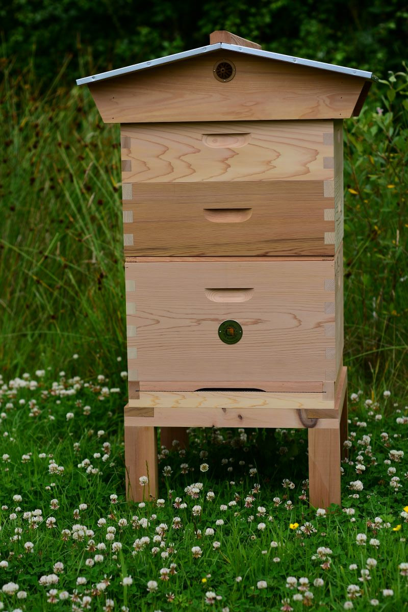 An image of Commercial Complete Hive with Gabled Roof - 2x Supers, Flat Pack