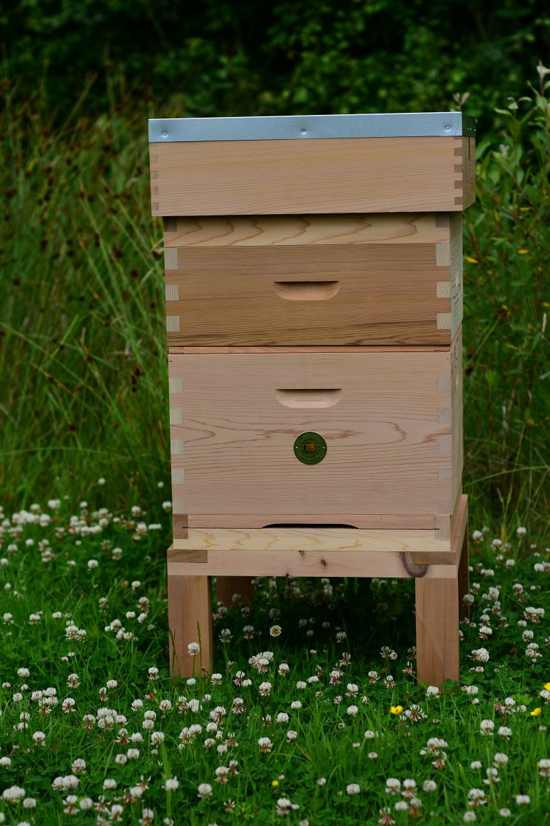 An image of Commercial Complete Hive with Flat Roof - 2x Supers, Assembled