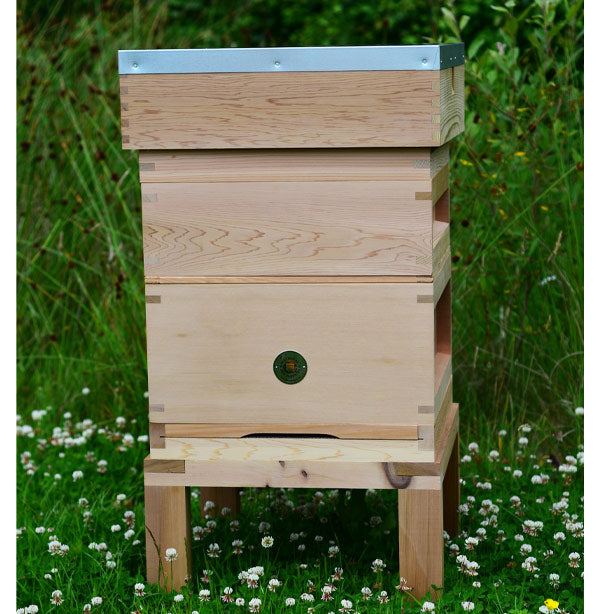 An image of National Complete Hive with Flat Roof- 2x Supers, Flat Pack