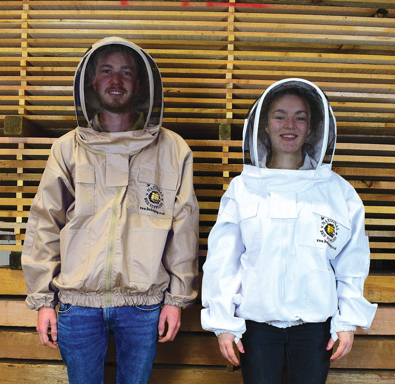 An image of Jacket with Fencing Hood, L / Beige