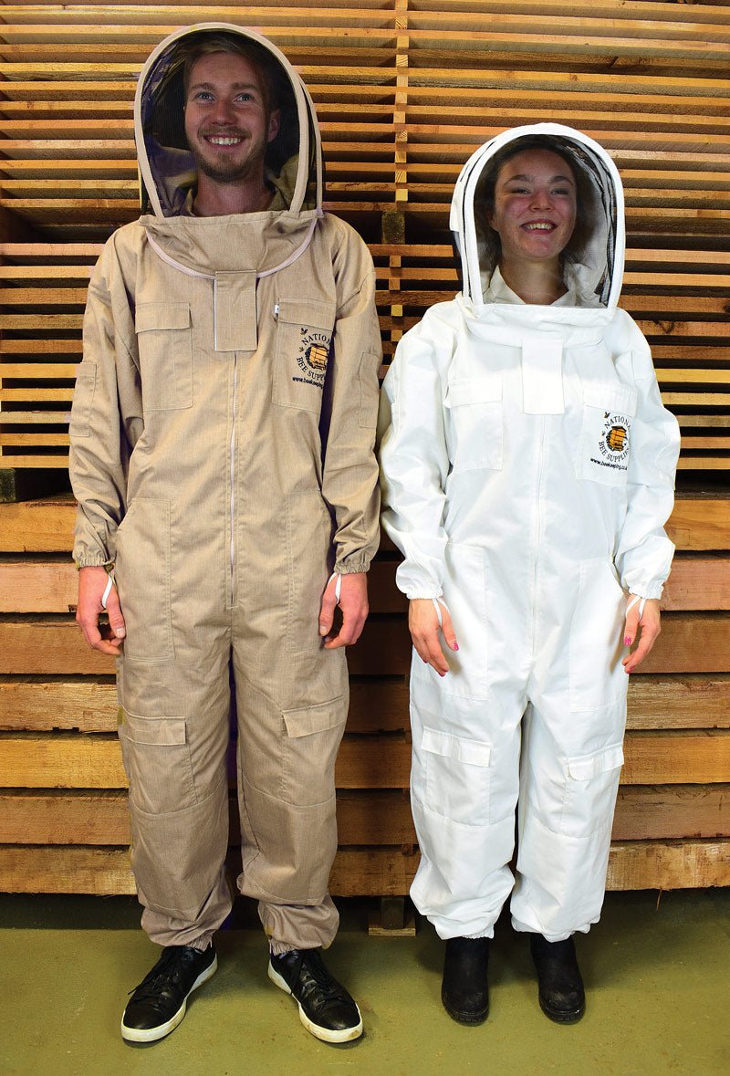 An image of Beekeepers Suit with Fencing Hood, XS / Beige