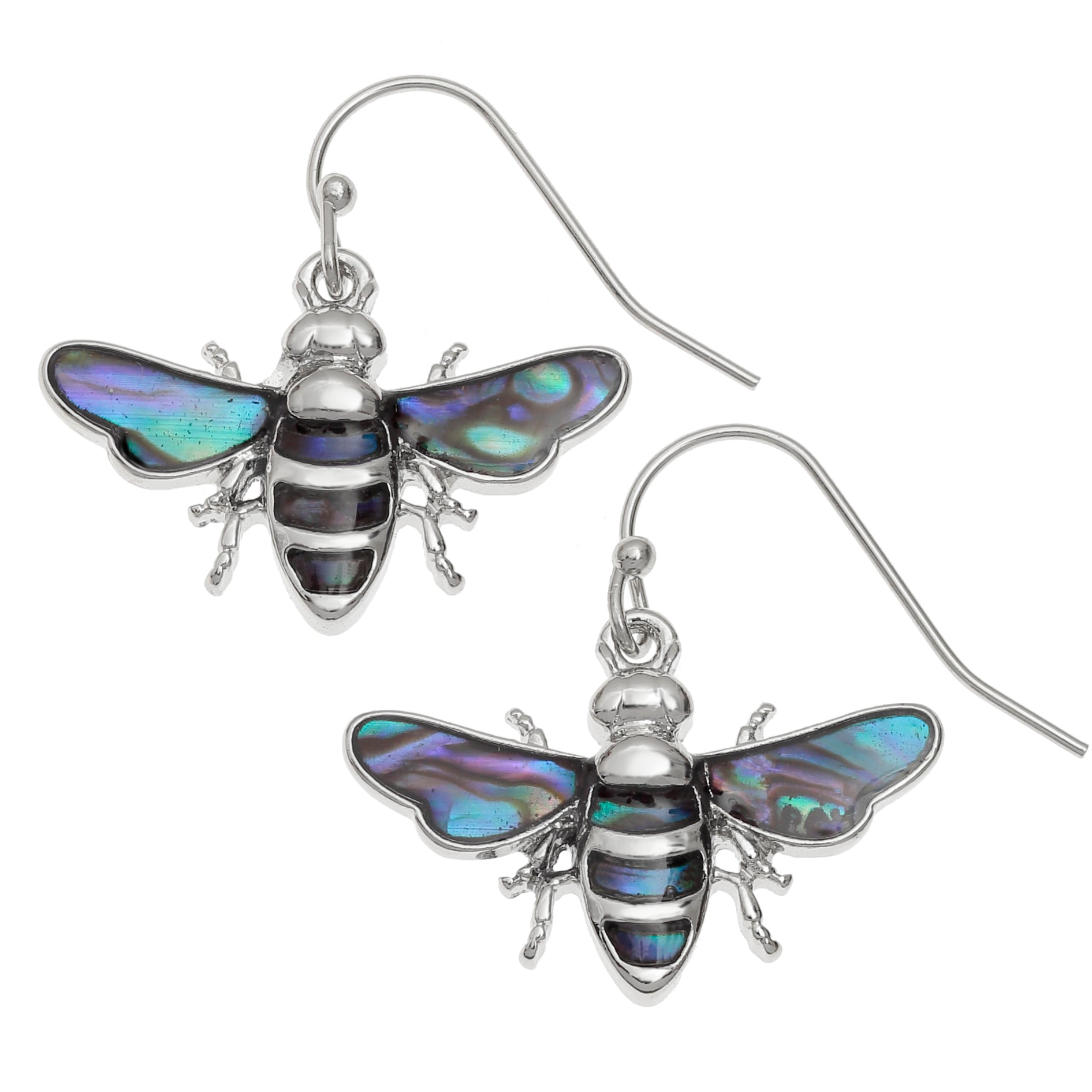 An image of Paua Shell Bee Earrings