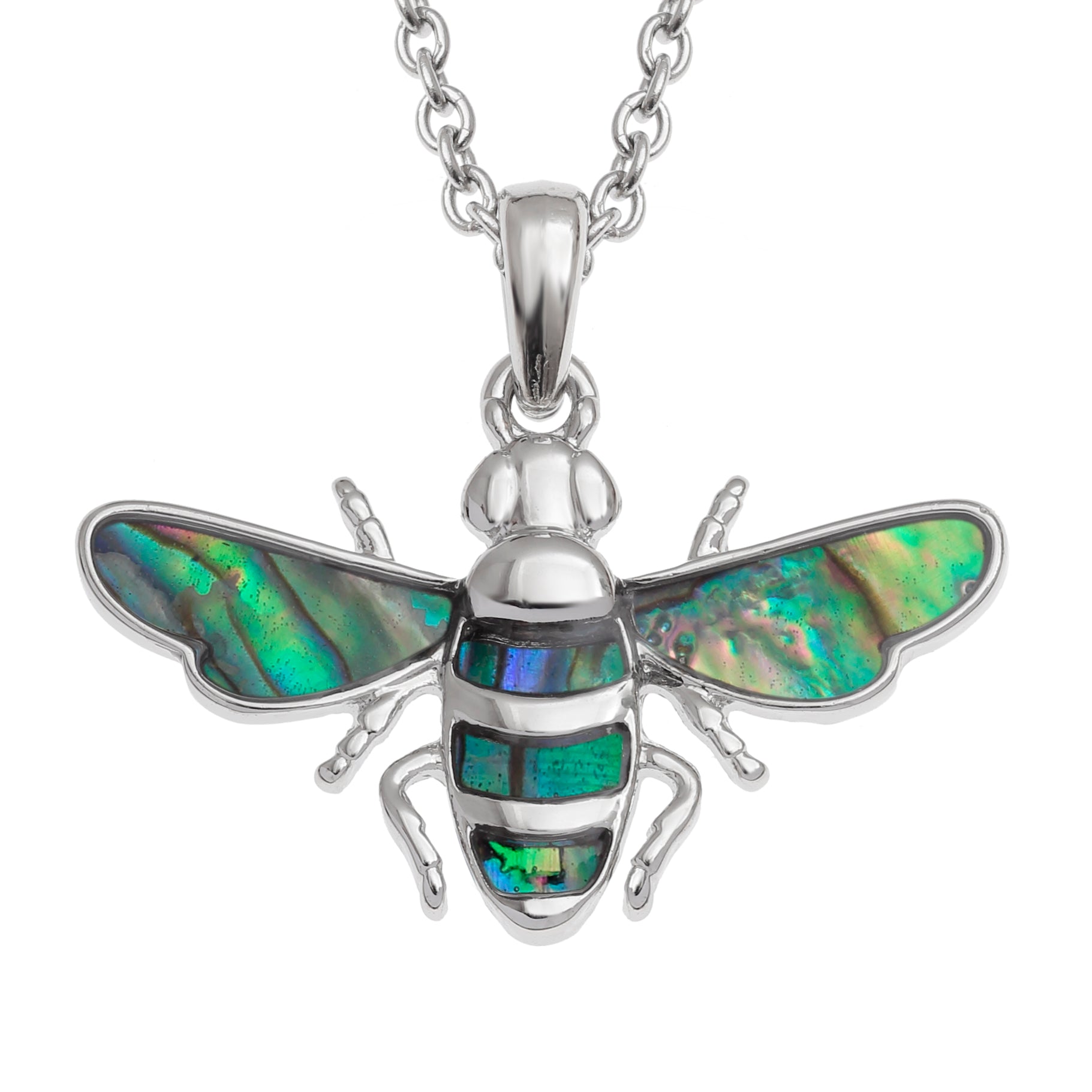 An image of Paua Shell Bee Necklace