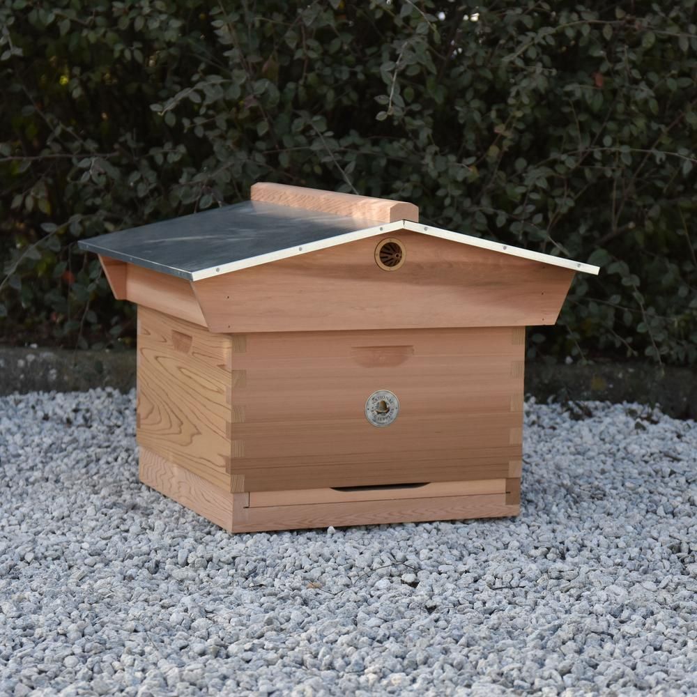 An image of Commercial Empty Hive with Gabled Roof, Assembled