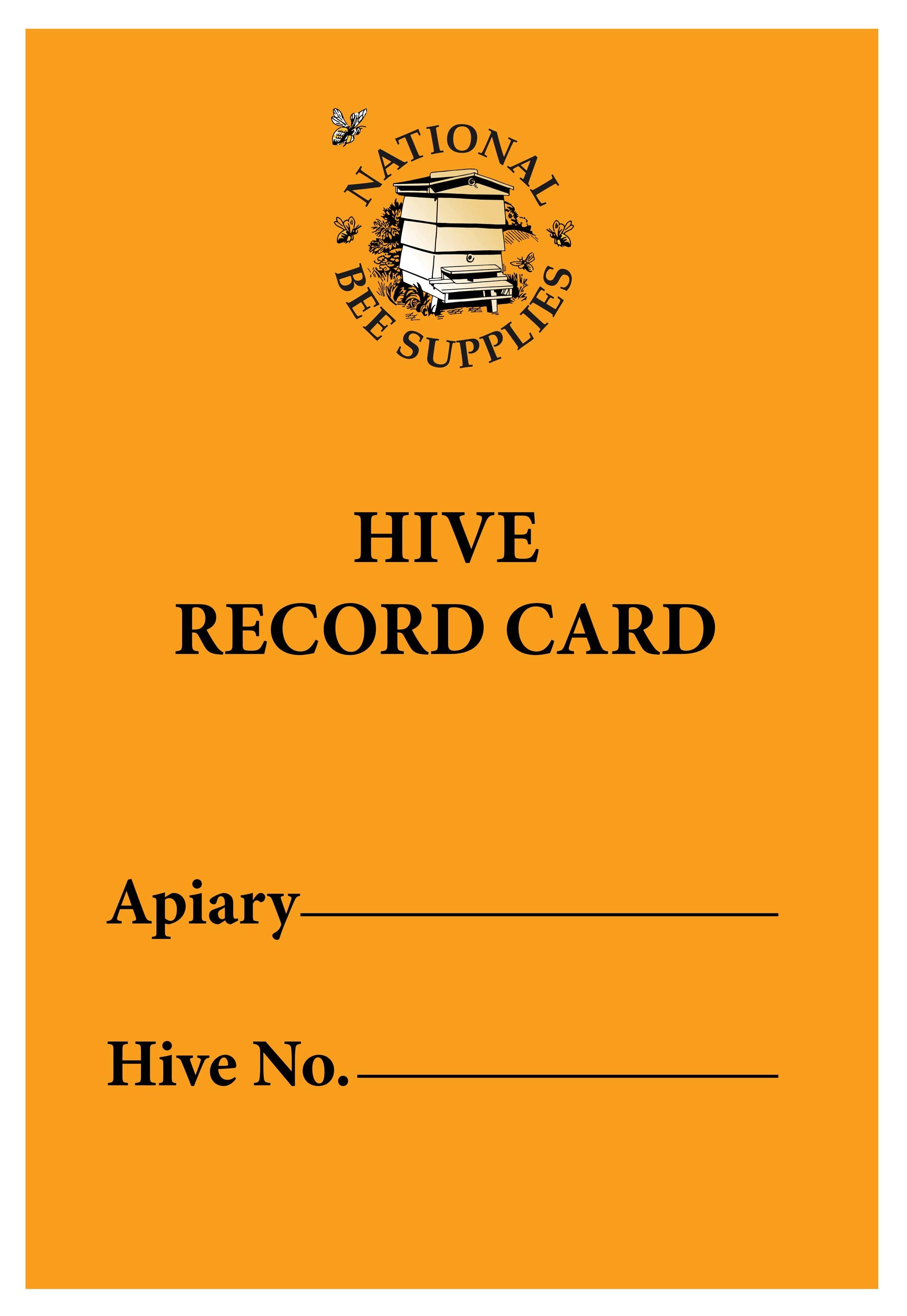 An image of Hive Record Card