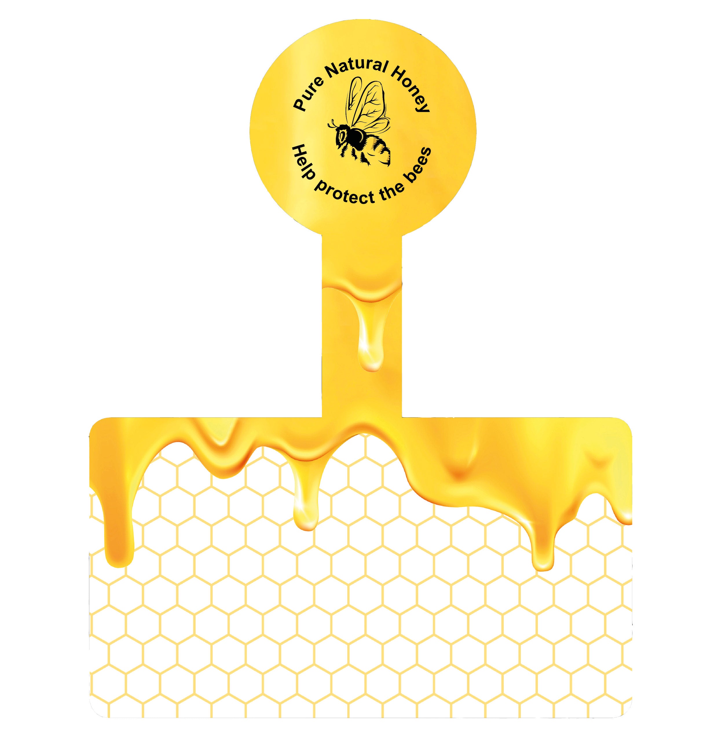 An image of Honey Drizzle Anti Tamper Labels (100)