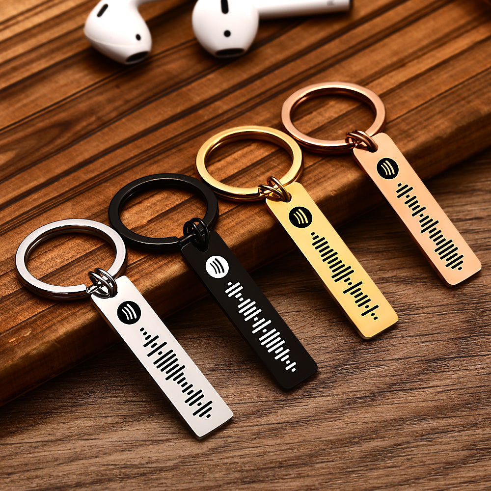 custom spotify code keychain