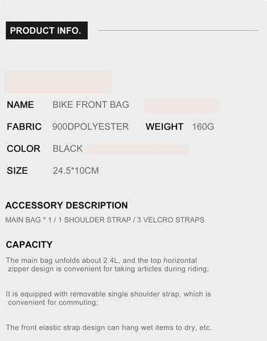 Front Bicycle Handlebar Barrel Bag Bike Tool Roll Bag Pouch for Mounta –  marjan nyc inc