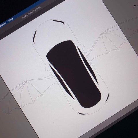 Designing Toothless the Tesla.