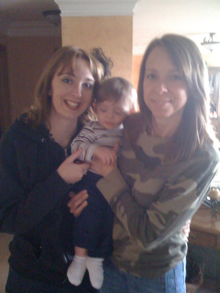 Jen with her sister and nephew.