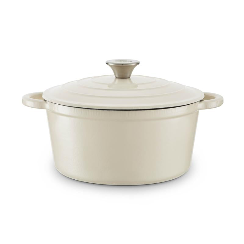 Image of Barbary & Oak Foundry 24cm Round Cast Iron Casserole Pan - Available In 3 Colours