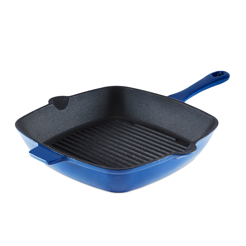 Image of Barbary & Oak Foundry 26cm Cast Iron Grill Pan - Available In 4 Colours