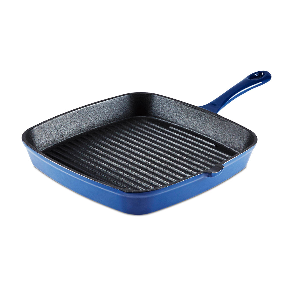 Image of Barbary & Oak Foundry 23cm Cast Iron Grill Pan - Available In 4 Colours