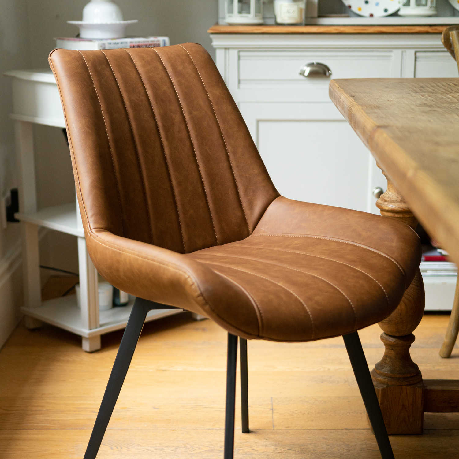 Image of Malmo Tan Dining Chair