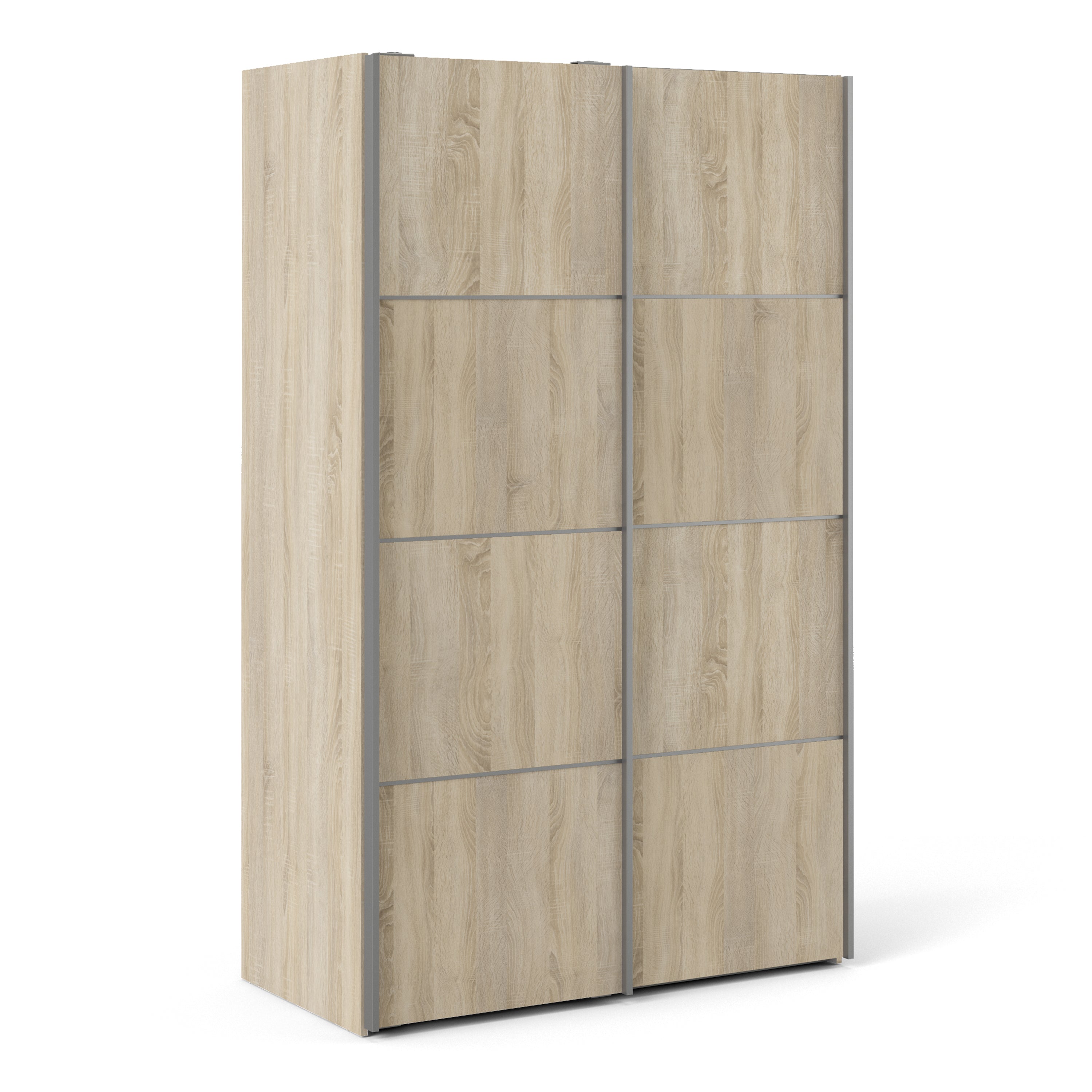 Image of Verona Sliding Wardrobe With 2 Shelves 120cm - Available In 6 Colours