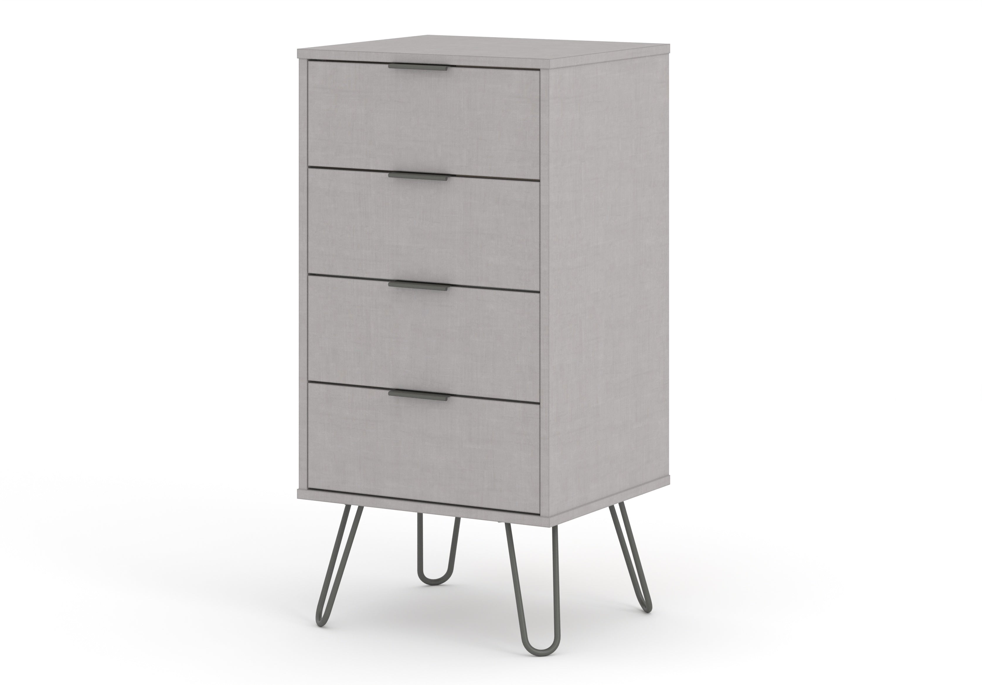 Image of Augusta 4 drawer narrow chest of drawers