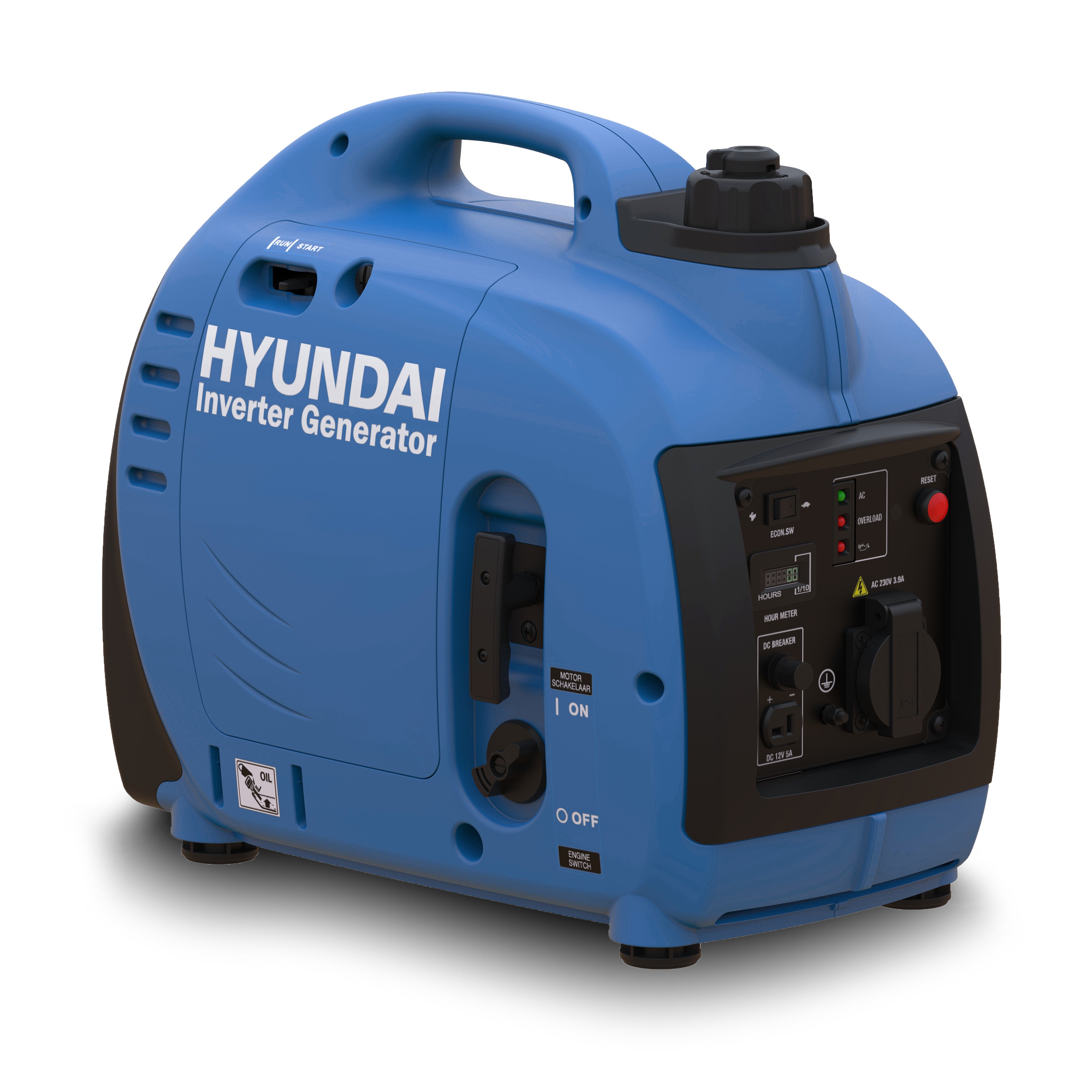 Image of Hyundai 1000W Portable Petrol Inverter Generator | HY1000Si