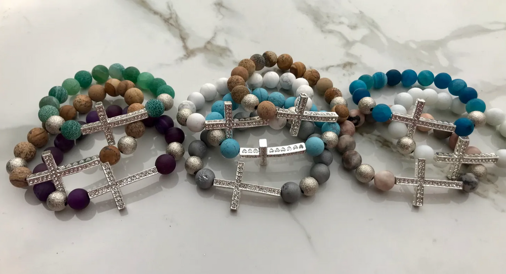 Multi-colored Heishi Bead Bracelets – Like Polished Arrows