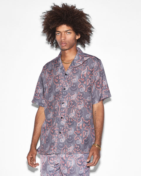 Allstar Printed Resort Short Sleeve Ksubi Black - Shirt ++ 