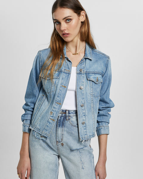 Buy Daggerz Crop Jacket Old Blue | Ksubi ++