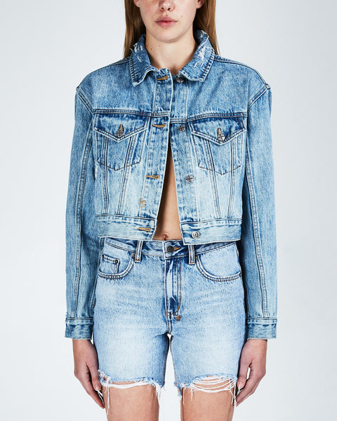 Buy Daggerz Crop Jacket Old Blue | Ksubi ++