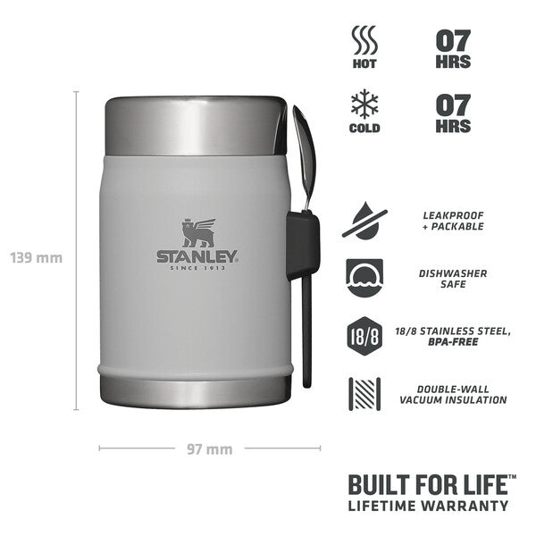 Stanley Camping Food Container, Adventure Stainless Steel All-In-One Food  Jar 18oz / 530ml
