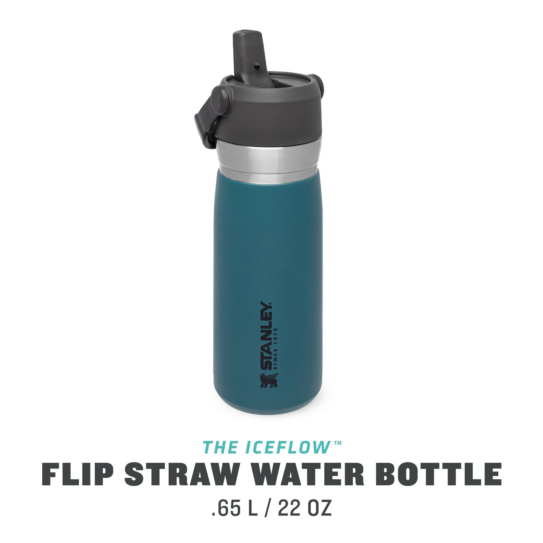 The IceFlow Flip Straw Water Bottle | 17 OZ
