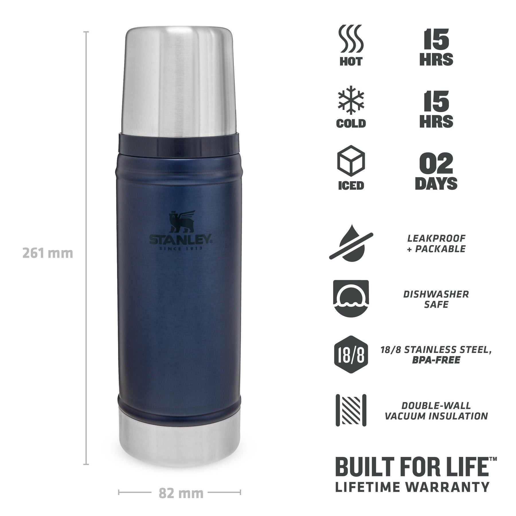 Stanley 18-fl oz Stainless Steel Insulated Cup at