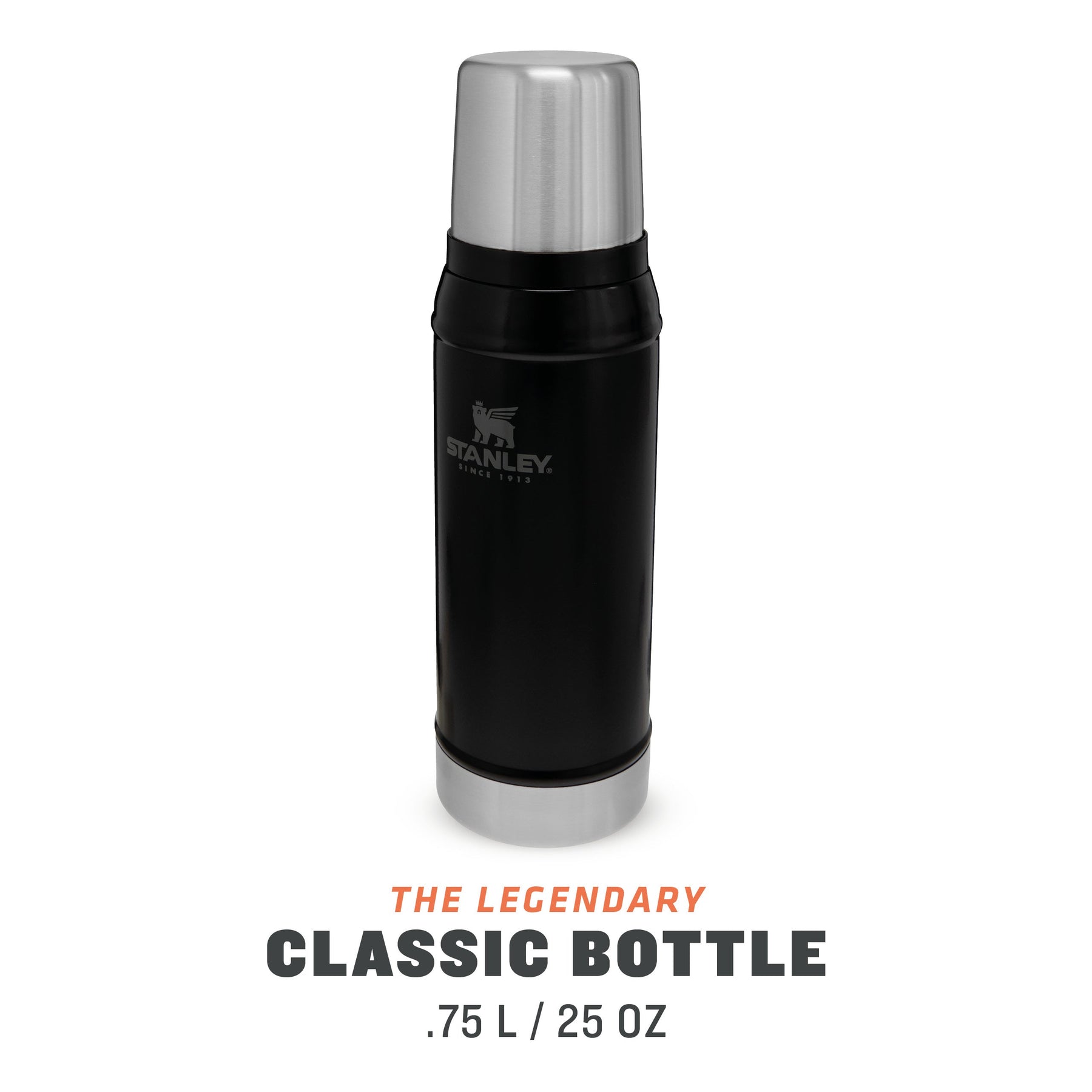 Stanley PMI The Easy Fill Wide Mouth flask 230 ml - Matt Black