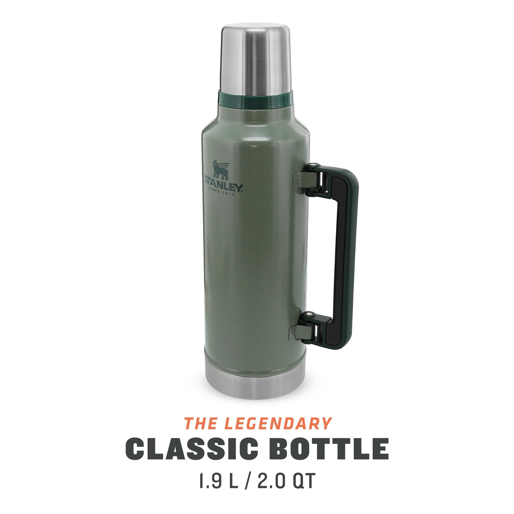  Stanley Classic Vacuum Bottle .47L (Matte Black) : Home &  Kitchen