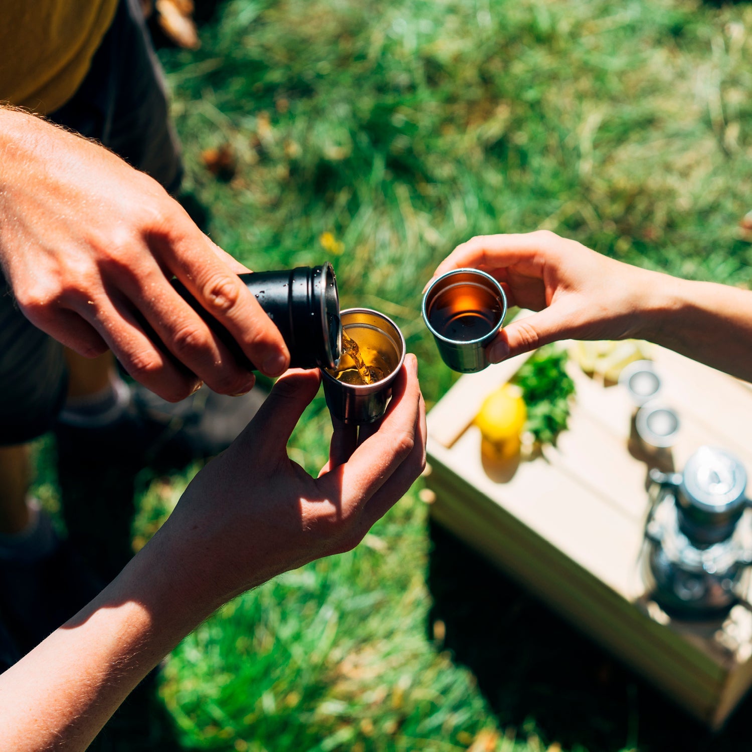 Stanley Adventure Stainless Steel Shot Glass + Flask Set