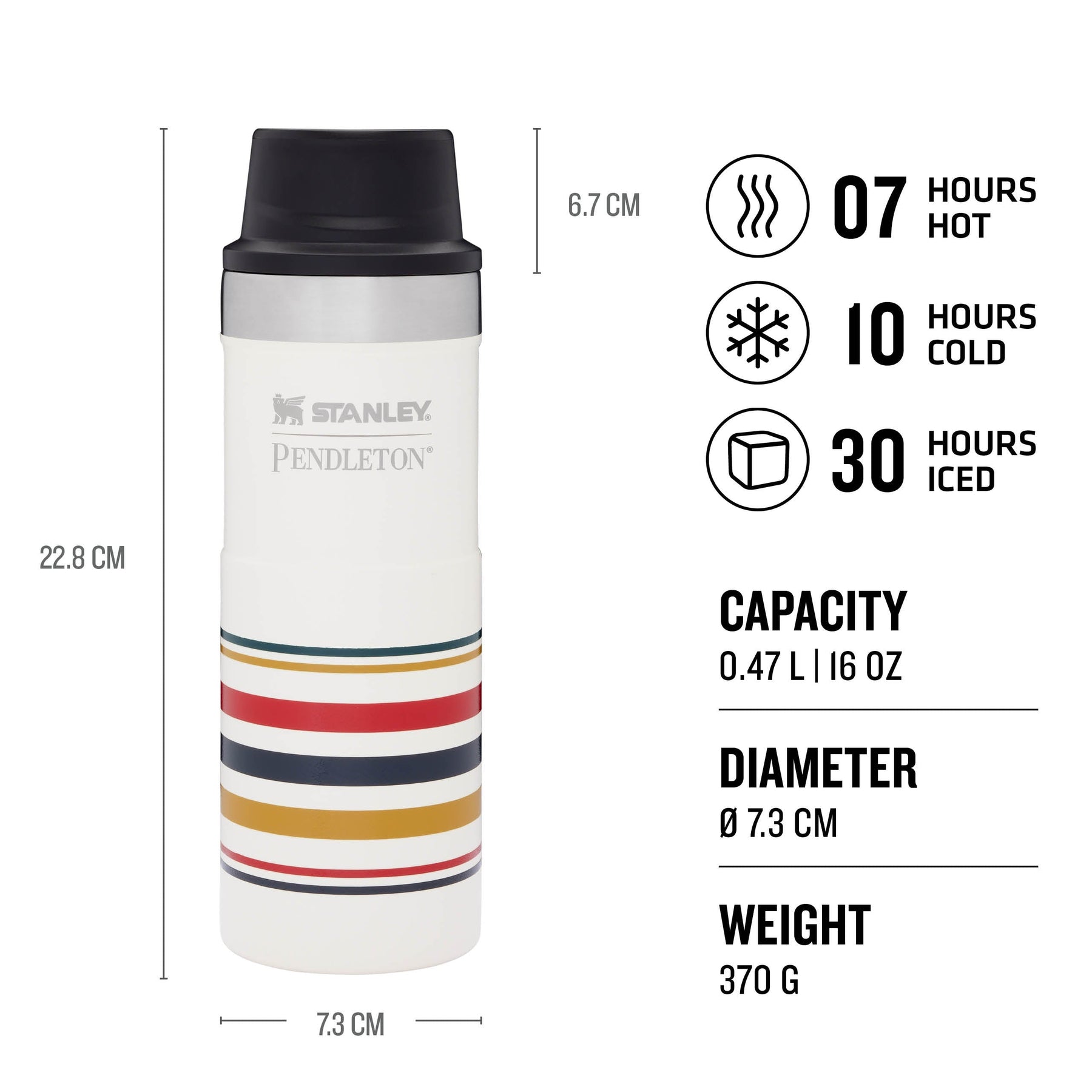 STANLEY CLASSIC TRIGGER ACTION TRAVEL MUG - The Brew Company