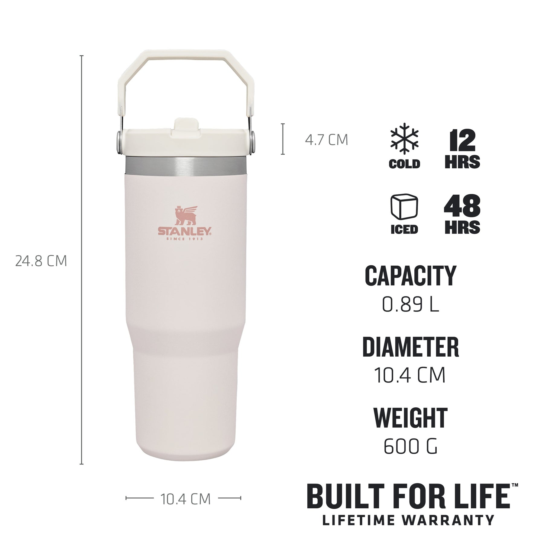  GO FLIP 470 ml polar white - vacuum bottle - STANLEY -  31.56 € - outdoorové oblečení a vybavení shop