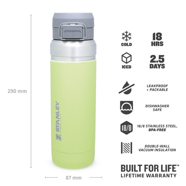 STANLEY Classic BPA-Free Water Bottle, Blue, 24 oz.