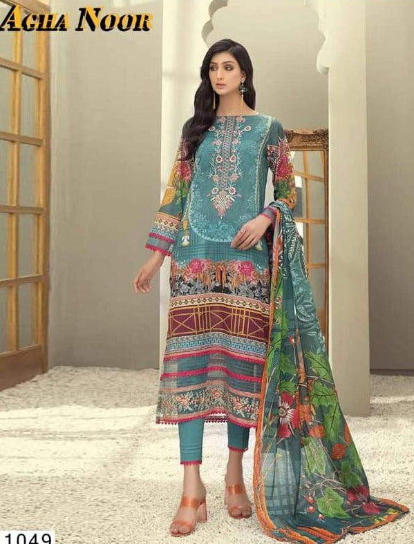 Agha Noor Vol 4 Luxury Lawn Collection Lawn Cotton Exclusive Printed D