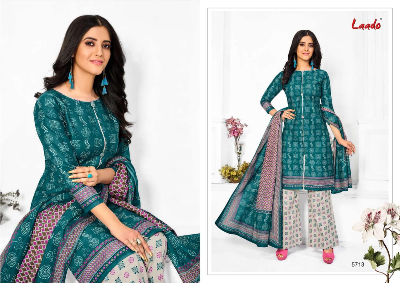 Laado Vol 57 Pure Cotton Fancy Printed Summer Style Casual Wear Salwar ...