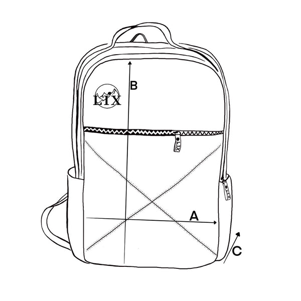 Lix design Lily charter backpack sizes