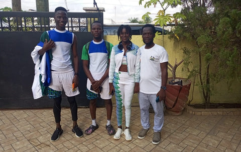 Sierra Leone pickleball team at the Africa Games