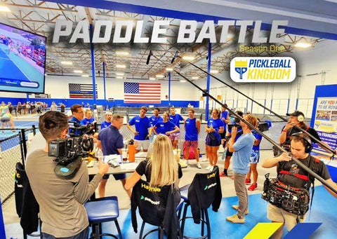 Filming of Pickleball Paddle Battle TV show