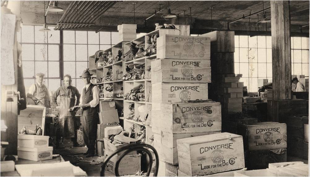 Converse Factory in Malden, Mass. C. 1920