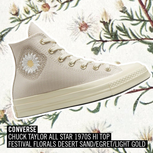 Converse Chuck Taylor All Star 1970s Hi Top Festival Florals Desert Sand/Egret/Light Gold