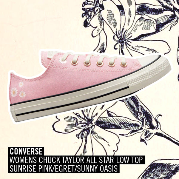 Converse Womens Chuck Taylor All Star Low Top Sunrise Pink/Egret/Sunny Oasis