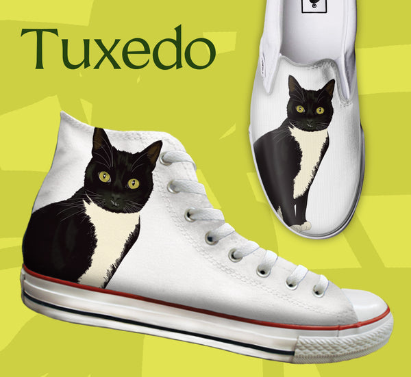 Baggins Original Hi top and Slip On Tuxedo Cat