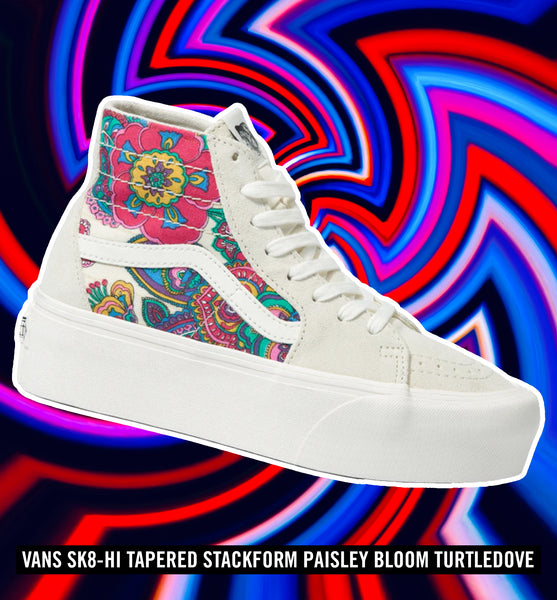 Vans Sk8-Hi Tapered Stackform Paisley Bloom Turtledove