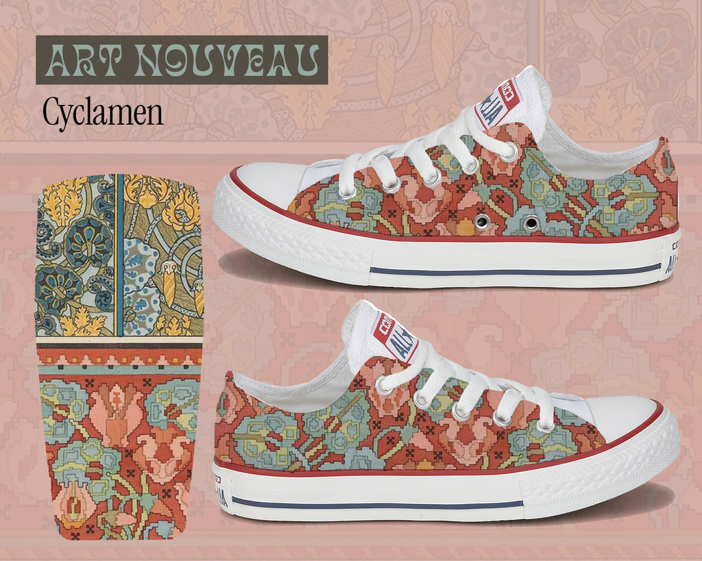 Baggins Original Low Top Art Nouveau Cyclamen