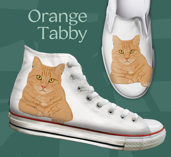 Baggins Original Hi top and Slip On Orange Tabby Cat