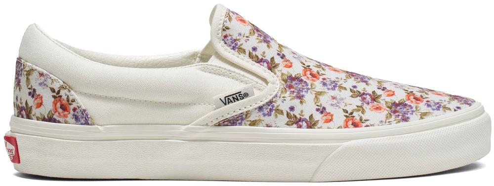 Vans Classic Slip-On Vintage Floral Marshmallow – Baggins Shoes